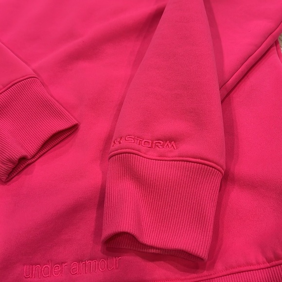 Under Armour Semi-fitted storm Full Zip jacket- Hot Pink small - Picture 8 of 8